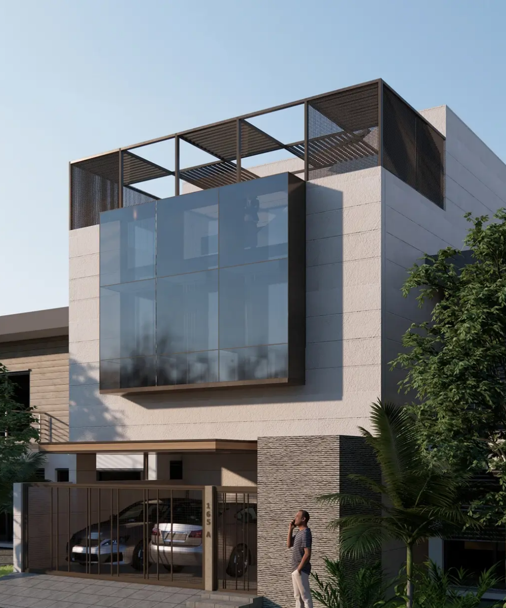 Industrial-architecture-style-in-Pakistani-house-designs